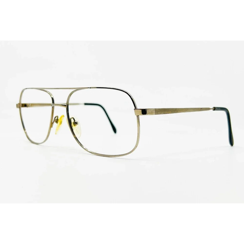 Charmant Eyeglasses Mens Silver Titanium Aviator Double Bridge CH8105 60-18-145